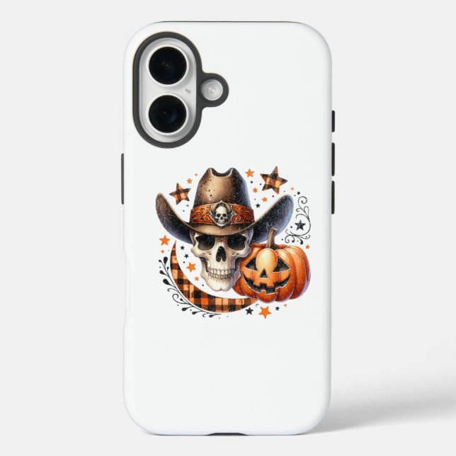 Coques Case-Mate iPhone cowboy crâne halloween (Verso)