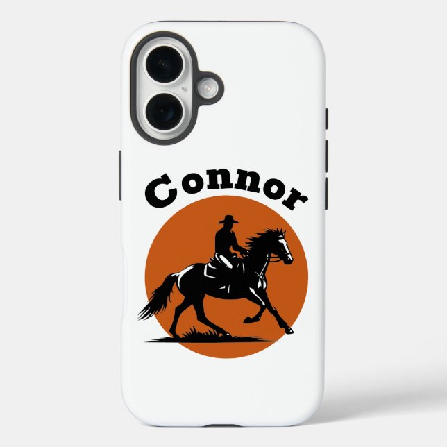 Coques Case-Mate iPhone Cowboy et Orange Sun Circle (Verso)