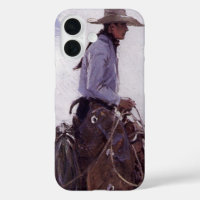 Cowboy vintage avec son troupeau de bétail par Koe