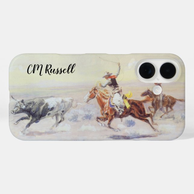 Coques Case-Mate iPhone Cowboys du Triangle Bar par CM Russell (Verso (horizontal))