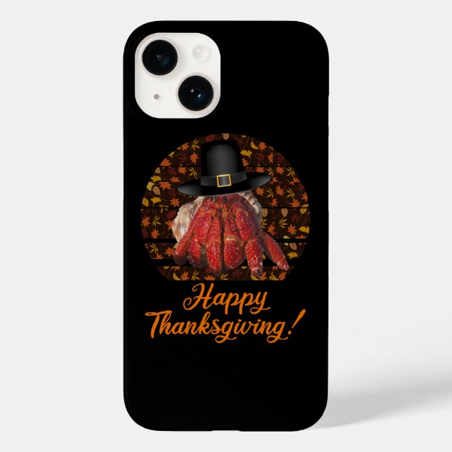 Coques Case-Mate iPhone Crabe ermite de Thanksgiving (Verso)