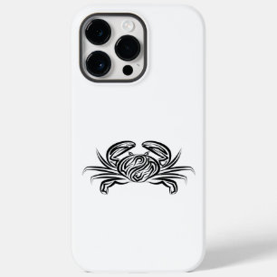 Coque Pour Pour iPhone 14 Pro Max Crabe tribal noir et blanc