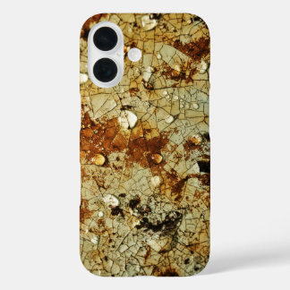 Coque Pour iPhone 16 Cracked Rusty Metal Surface
