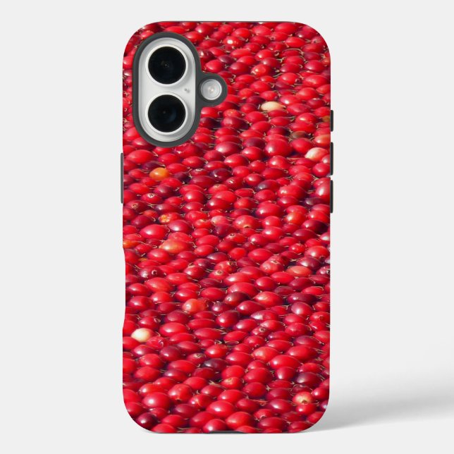 Coques Case-Mate iPhone Cranberries Festive Rouge (Verso)