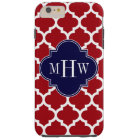 Cranberry What Marocain #5 Marine Nom bleu Monogra