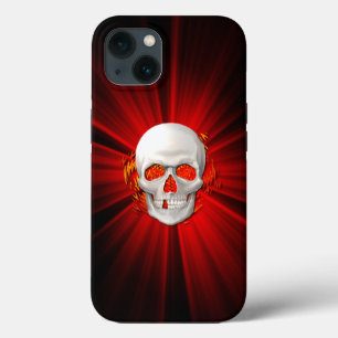 Case-Mate iPhone Case Crâne 3D en feu vif