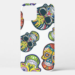 Case-Mate iPhone Case Crâne à sucre coloré : motif complexe.