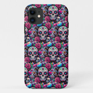 Case-Mate iPhone Case Crâne à sucre - Immortalité florale