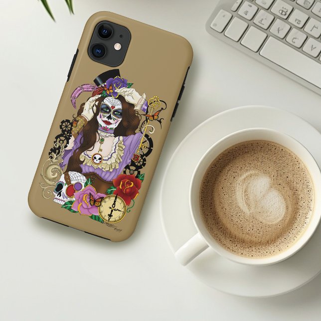 Coques Case-Mate iPhone Crâne à sucre Steampunk (Créateur téléchargé)