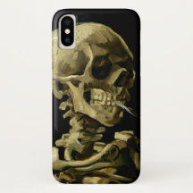 Crâne avec cigarette brûlante par Van Gogh