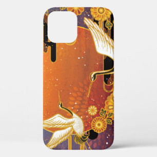 Case-Mate iPhone Case Crane Bird Chrysanthemum Motif japonais