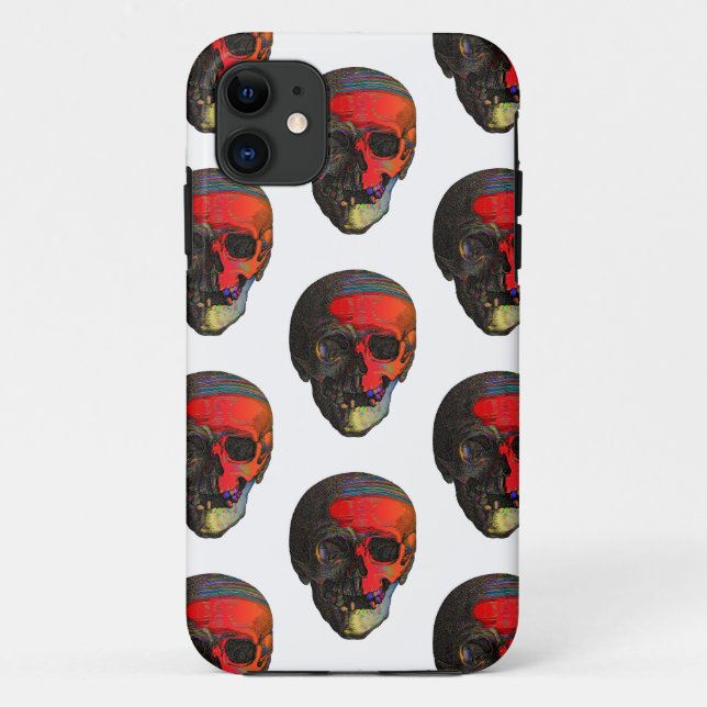 Coques Case-Mate iPhone Crâne coloré (Dos)