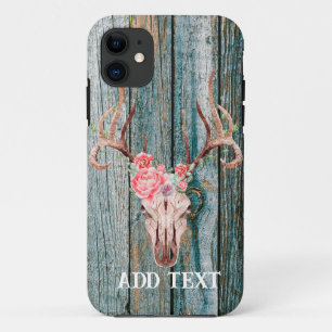 Case-Mate iPhone Case Crâne de cerf de bois rustique de l'Ouest