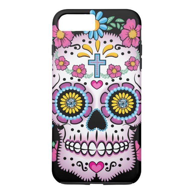 Coques Case-Mate iPhone Crâne de Dia de los Muertos Sugar (Dos)