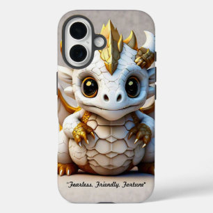 Coque Pour iPhone 16 "Crâne de dragon souriant"