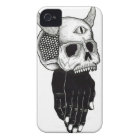 crâne de prière de mains