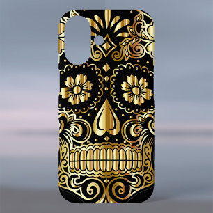 Coque Pour iPhone 16 Crâne de sucre Fête mexicaine de l'art culturel mo