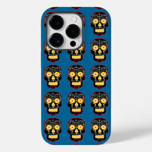 Coque Pour iPhone 14 Pro Crâne de sucre noir