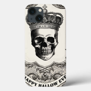 Etui iPhone 13 Crâne d'Halloween Vintage moderne