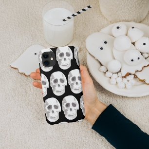 Case-Mate iPhone Case Crâne effrayant Halloween Noir & Blanc