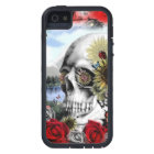 Crâne floral de paysage