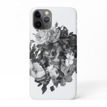 Crâne floral vintage classique personnalisable