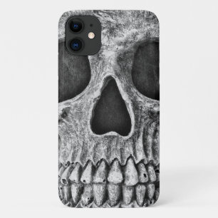 Case-Mate iPhone Case Crâne gothique Cool de Grunge noir et blanc