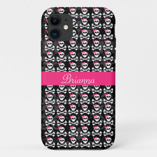 Etui iPhone Case-Mate Crâne gothique mignon et crânes Girly d'os crois