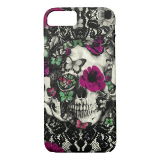 Etui iPhone Case-Mate Crâne gothique victorien de dentelle avec des