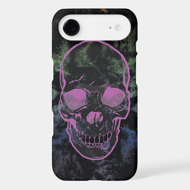 Coques Case-Mate iPhone Crâne grunge abstrait (Verso)