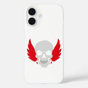 Coque Pour iPhone 16 crâne incroyable avec des ailes