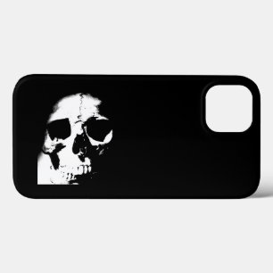 Etui iPhone 13 Crâne noir et blanc