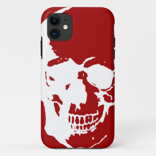 Case-Mate iPhone Case Crâne - Rouge & Blanc métal Imaginaire Art