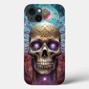 Case-Mate iPhone Case Crâne surréaliste Art visionnaire coloré