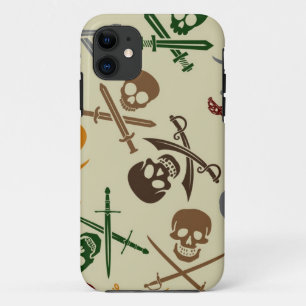 Etui iPhone Case-Mate Crânes de pirate avec les épées croisées