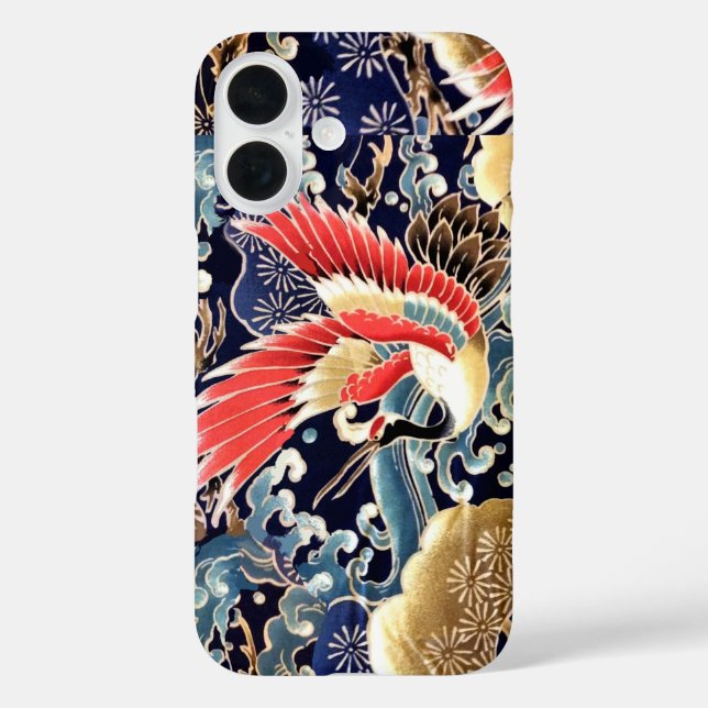 Coques Case-Mate iPhone CRANES DE VOL, VAGUES, FLEURS DE PRINTEMPS Japonai (Verso)