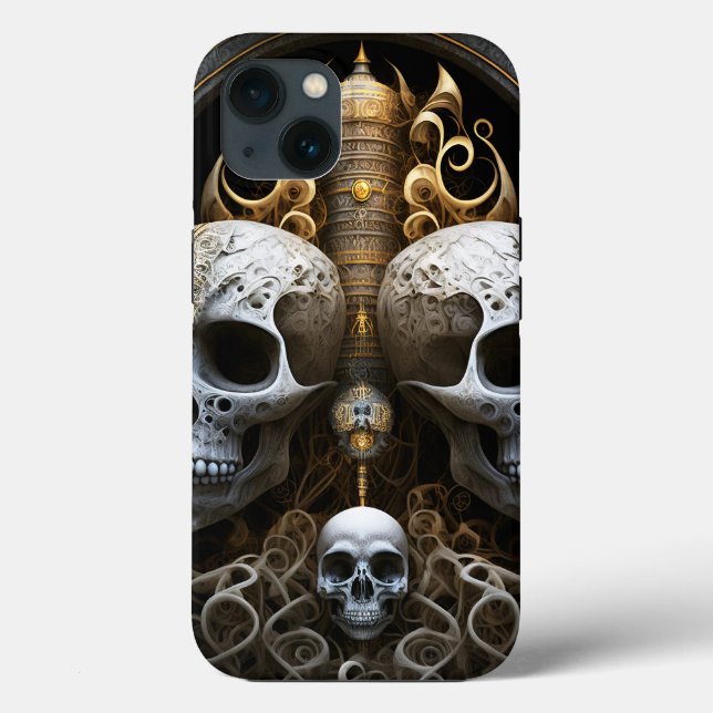 Coques Case-Mate iPhone Crânes Horreur gothique Goth Art surréel (Verso)