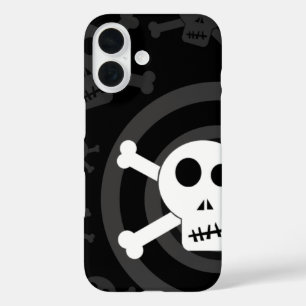 Coque Pour iPhone 16 =[ Crânes & Os croisés ]= 