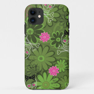 Coque Case-Mate Pour iPhone Crânes punks Girly sur l'arrière - plan de Camo 