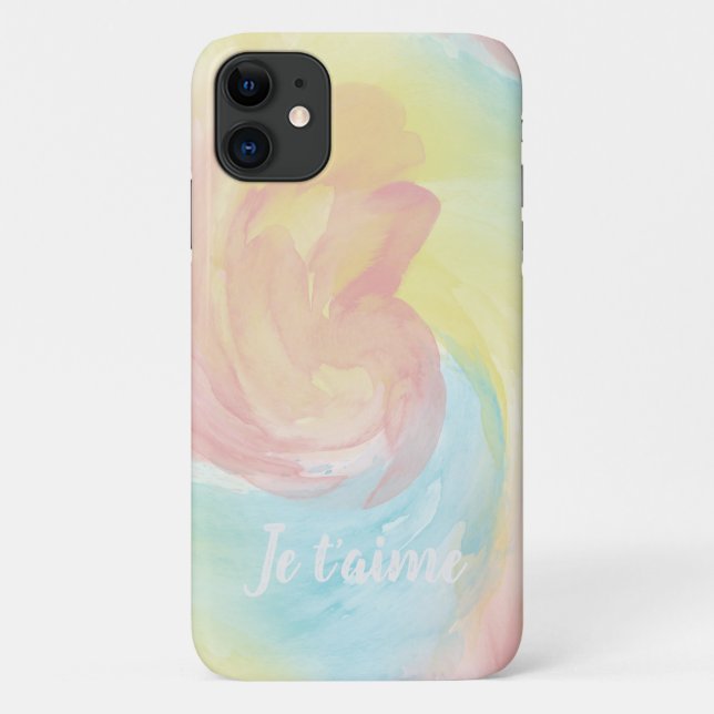 Coques Case-Mate iPhone Cravate-Dye Retro Pastel Peinture d'Aquarelle dans (Dos)