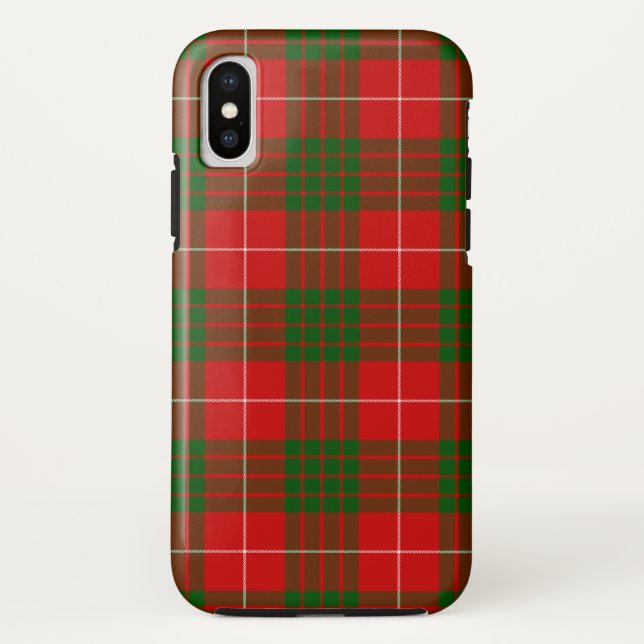 Coques Case-Mate iPhone Crawford tartan rouge vert plaid (Dos)