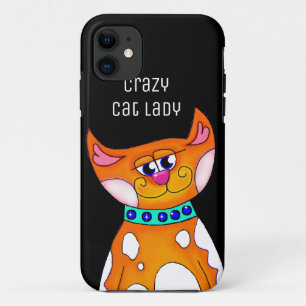 Etui iPhone Case-Mate Crazy Cat Lady Cartoon Cat iPhone 5S Case
