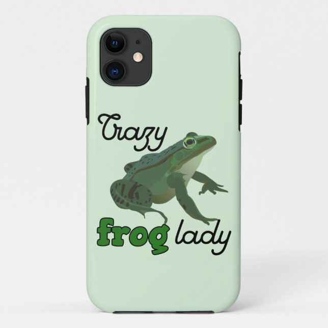 Coques Case-Mate iPhone Crazy Frog Lady Frog lover gifts (Dos)