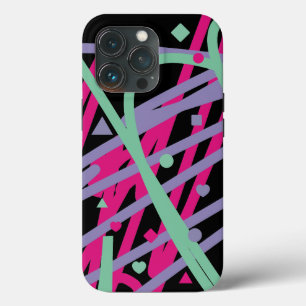 Case-Mate iPhone Case Crazy rose violet Motif Aqua Triangle Heart Circ