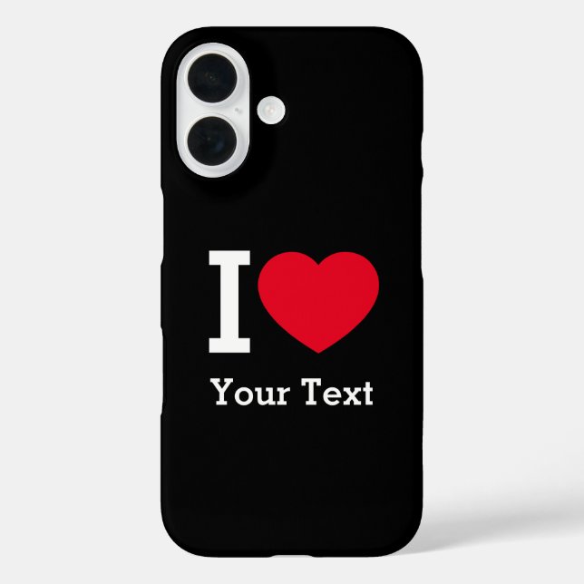 Coques Case-Mate iPhone Create Your Own Funny I love  (Verso)