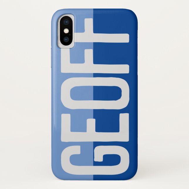 Coques Case-Mate iPhone Création de nom en gras. (Dos)