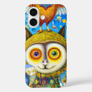 Coque Pour iPhone 16 Créations d'Imaginaires chaotiques et colorés Dall