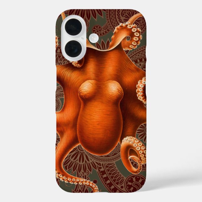 Coques Case-Mate iPhone Créature du monstre de la mer d'Octopus Cephalapod (Verso)