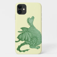 créature imaginaire mythique dragon vert mignon