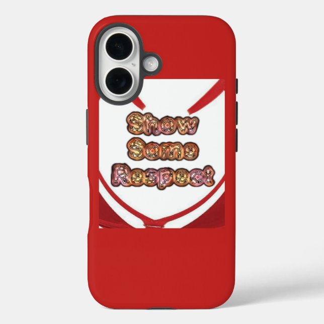 Coques Case-Mate iPhone Créer votre propre rouge montrer un certain respec (Verso)